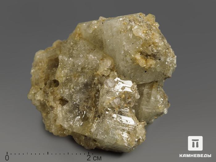 Топаз, сросток кристаллов 3,7х3,2х2,5 см, 11487, фото 1