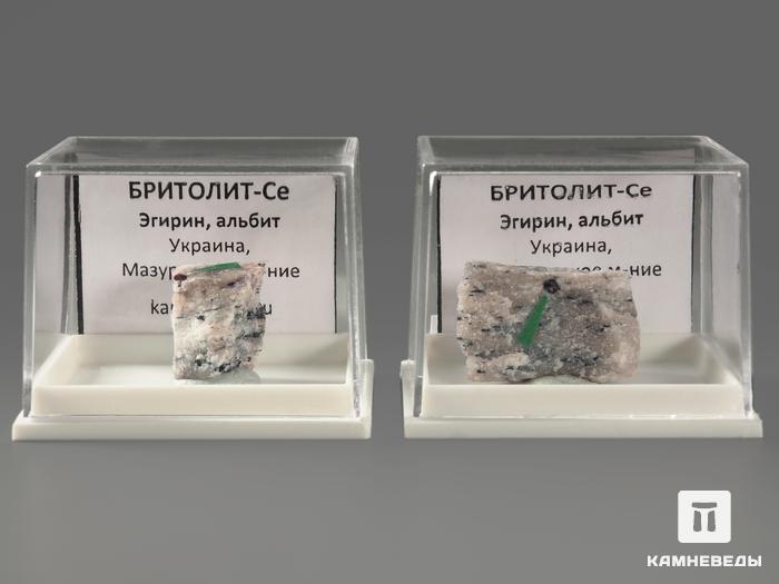 Бритолит-(Ce) в пластиковом боксе, 1,5-2,5 см, 12570, фото 2