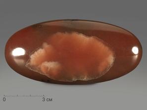 Ангидрит, полированная галька 10,7х4,8х2,3 см