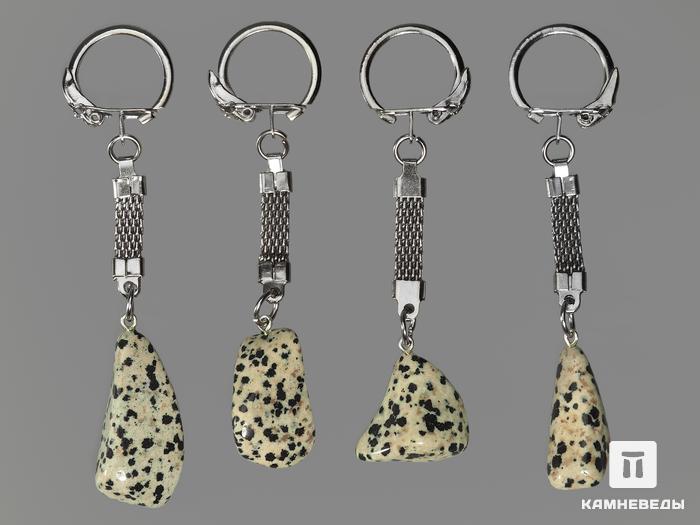 Брелок для ключей из далматиновой яшмы (трахириодацита), 13374, фото 2