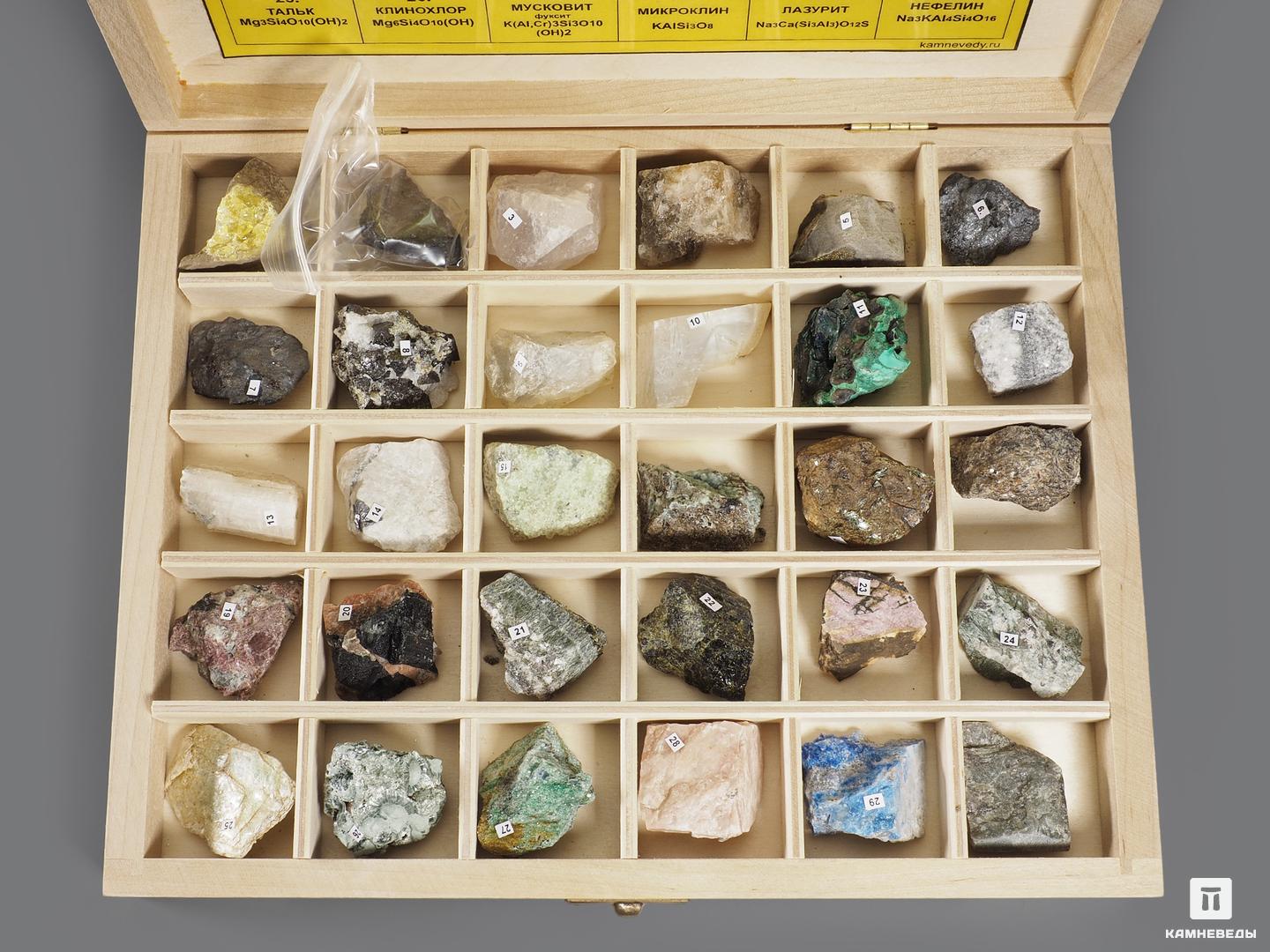 Пример оформления коллекции минералов