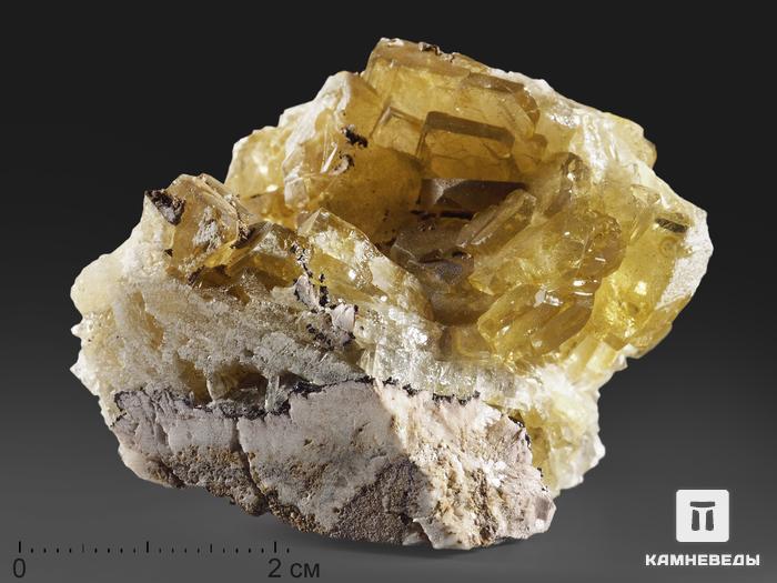 Барит, кристаллы на породе 5,5х4,2х4 см, 13488, фото 1