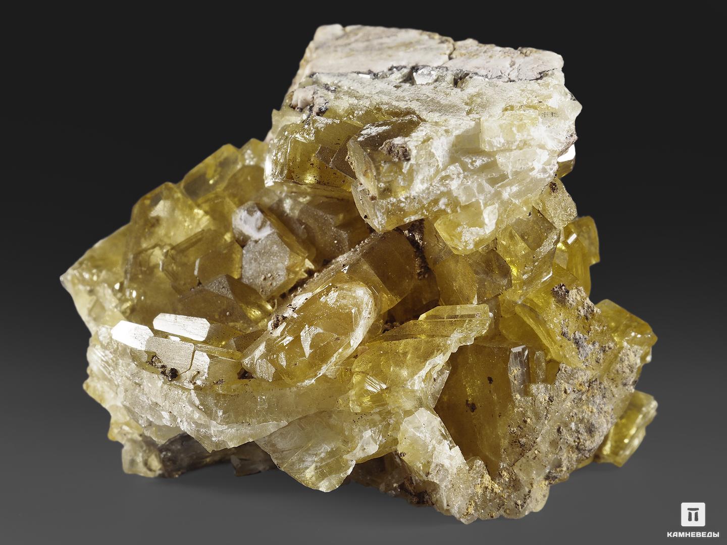 Барит, кристаллы на породе 5,5х4,2х4 см, 13488, фото 2