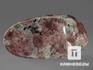 Розовый титанит с микроклином, полированная галька 8,2х4,3х2,5 см, 13584, фото 2