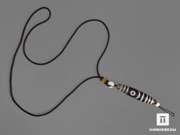 Кулон на шнурке с бусиной Дзи «Два глаза», 13684, фото 2
