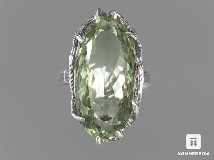Кольцо с празиолитом (зелёным кварцем), огранка, 12793, фото 2