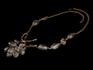 Бусы «Иней» из шлифованного дымчатого кварца (раухтопаза), 13572, фото 1