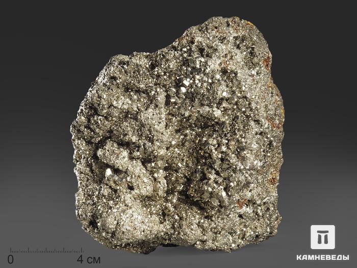 Пирит, друза 15х12х9,5 см, 13618, фото 1