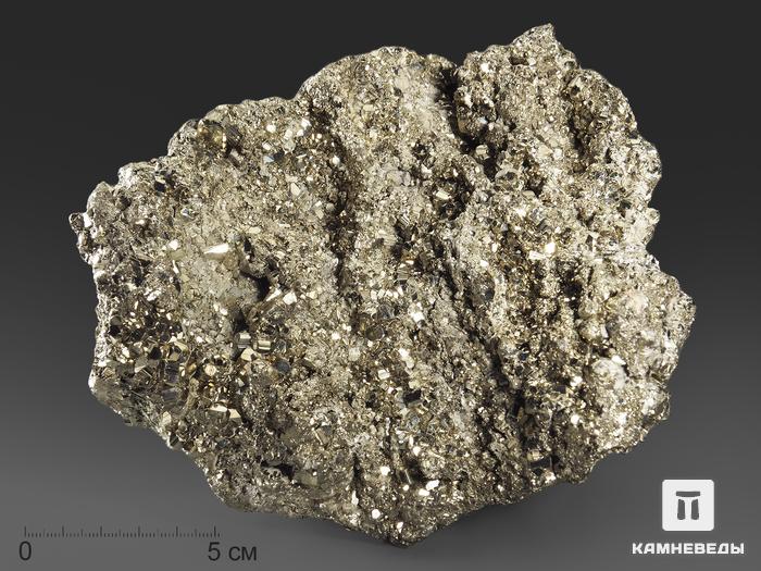 Пирит, друза 16,5х13х10 см, 13615, фото 1