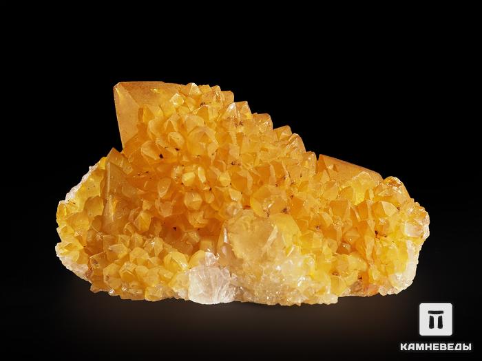 Цитриновидный кварц (кактусовый), сросток кристаллов 4,8х3,3х2,7 см, 13808, фото 2