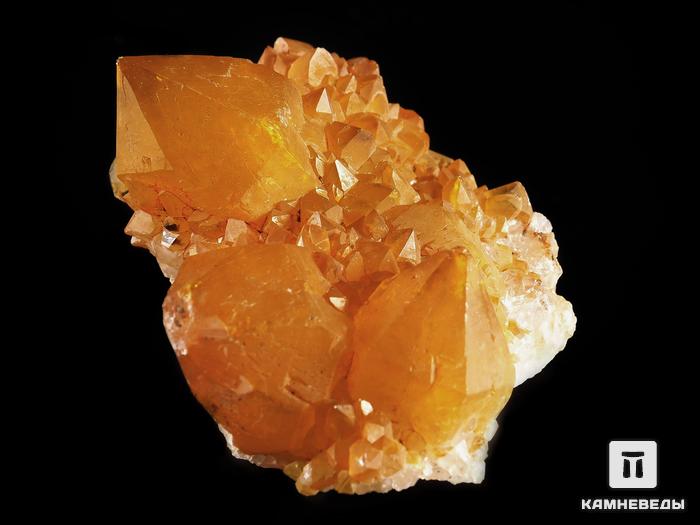 Цитриновидный кварц (кактусовый), сросток кристаллов 5,6х4,7х3 см, 13794, фото 2