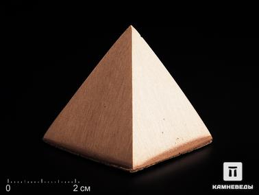 Медь самородная. Пирамида из самородной меди, 3,7х3,7х3,7 см