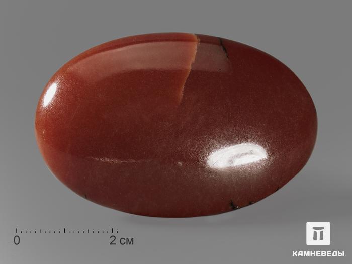 Ангидрит, полированная галька 6,5х4х1,7 см, 13877, фото 1