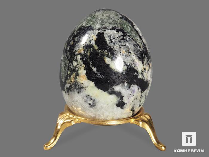 Яйцо из бербанкита с флюоритом, 6х4,7 см, 13864, фото 2