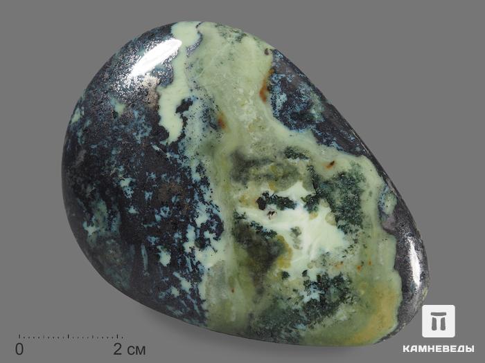 Хантигирит, полированная галька 8,7х6х1,7 см, 13880, фото 1