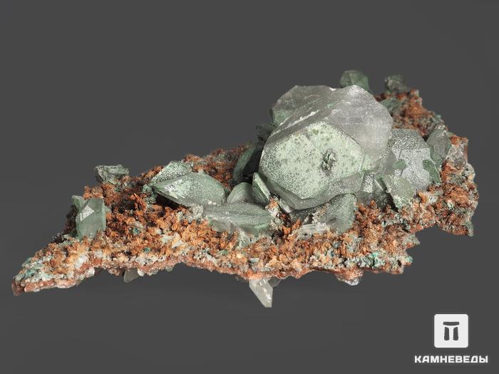 Кальцит, кристаллы на породе, 20,2х10,9х4,8 см, 13213, фото 2