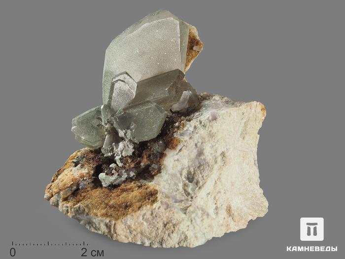 Кальцит, сросток кристаллов на породе 7,1х6,8х5,6 см, 11081, фото 2