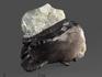 Вольфрамит с топазом и дымчатым кварцем (раухтопазом), сросток кристаллов 5,2х4,3х3,3 см, 5581, фото 2