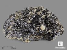 Сфалерит (марматит) c галенитом, кальцитом и кварцем, 14х9,5х5 см