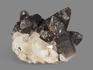 Топаз с дымчатым кварцем (раухтопазом), сросток кристаллов 6,2х5,3х3,8 см, 12479, фото 2