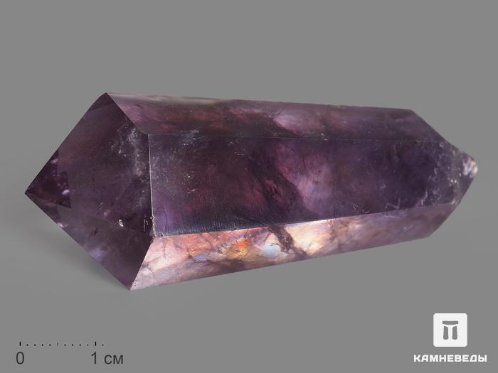 Аметист в форме двухголового кристалла, 6,5-8,5 см (55-60 г), 12900, фото 1