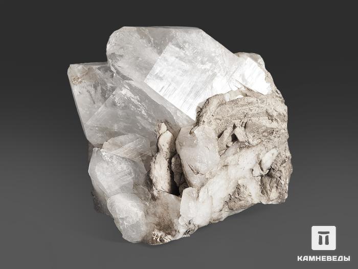 Горный хрусталь (кварц), сросток кристаллов 12,5х10,7х5,2 см, 13713, фото 2