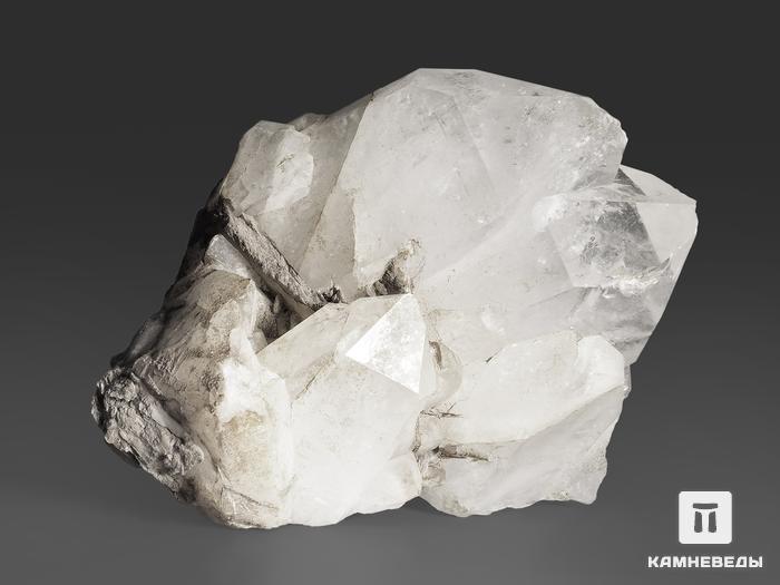 Горный хрусталь (кварц), сросток кристаллов 12,5х10,7х5,2 см, 13713, фото 3