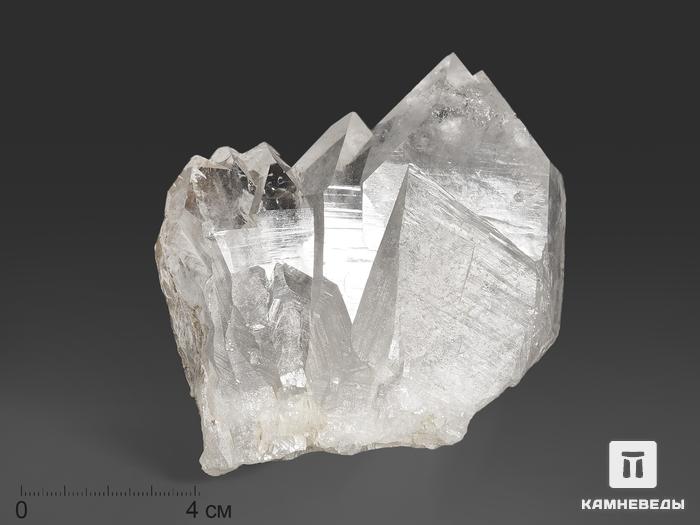 Горный хрусталь (кварц), сросток кристаллов 9,3х9,1х4 см, 13708, фото 1