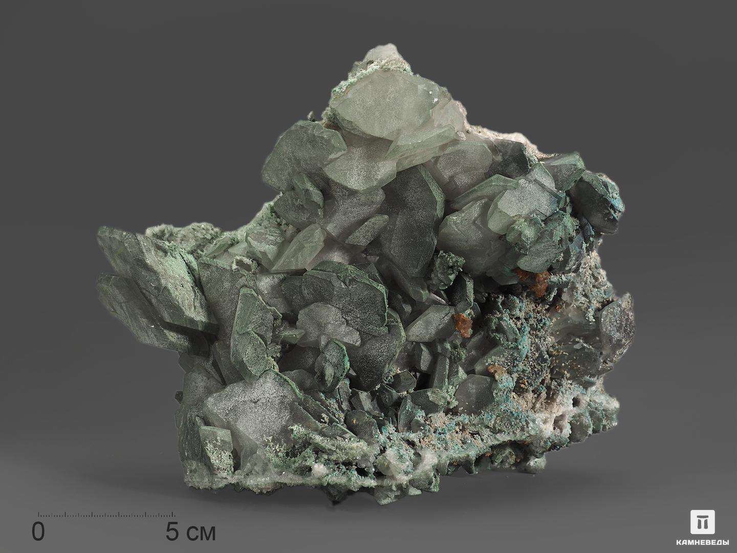 Кальцит, сросток кристаллов на породе 23,5х17х9,5 см