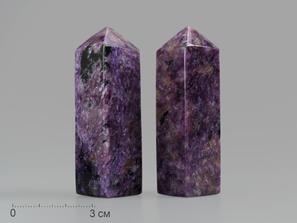 Чароит в форме кристалла, 7х2 см