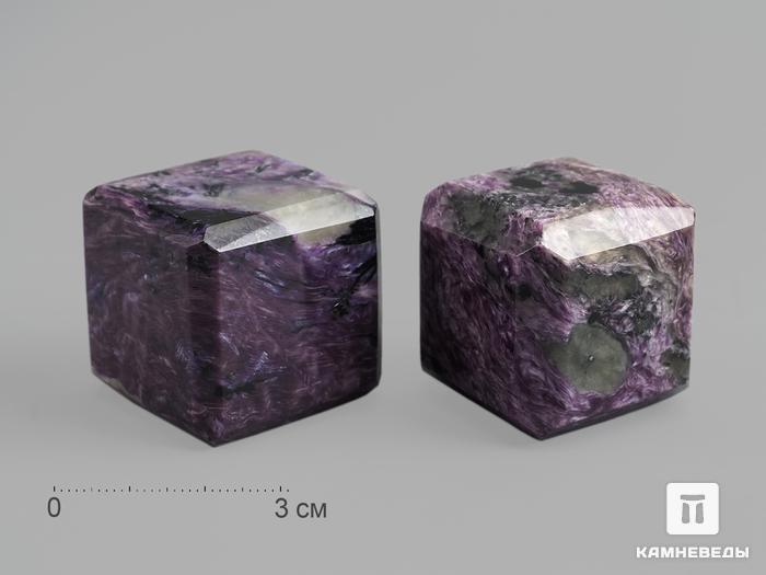 Куб из чароита, 3х3 см, 12717, фото 1