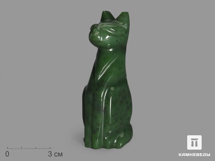 Кошка из нефрита, 9,5х3,6х3 см, 4320, фото 1