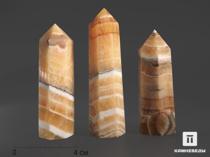 Оникс мраморный в форме кристалла, 7-8,5 см (65-70 г), 14395, фото 1