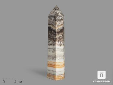 Оникс мраморный. Оникс мраморный в форме кристалла, 25,5х5,8х4,9 см