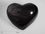 Сердце из серебристого обсидиана, 7х6,2х4,2 см, 14374, фото 1