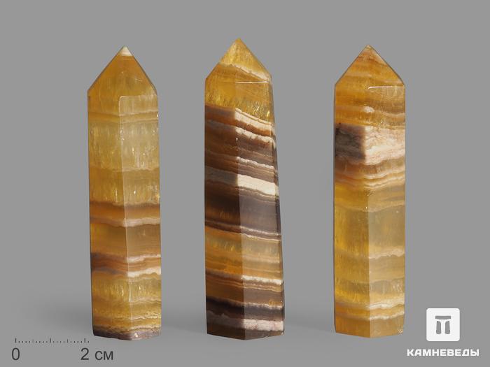 Флюорит жёлтый в форме кристалла, 7-8,5 см (80-90 г), 11001, фото 3