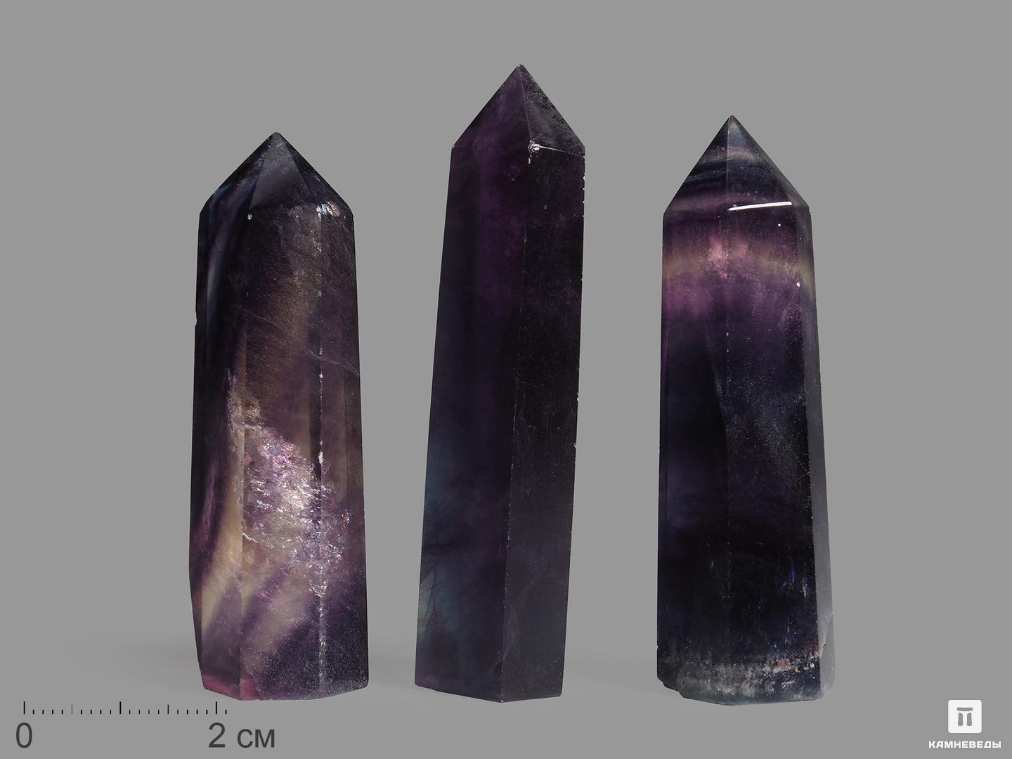Флюорит, полированный в форме кристалла, 6-7 см (30-40 г), 14390, фото 1