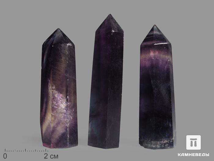 Флюорит, полированный в форме кристалла, 6-7 см (30-40 г), 14390, фото 1