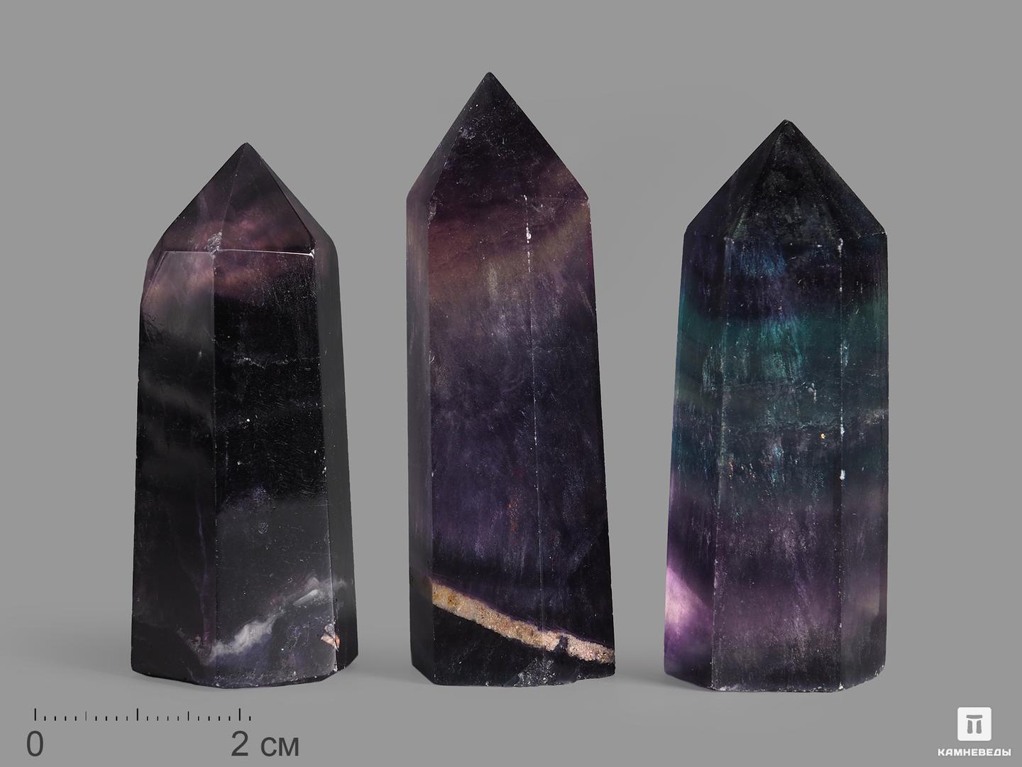 Флюорит, полированный в форме кристалла, 5-6 см (40-50 г), 14391, фото 1