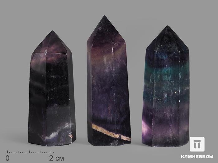 Флюорит, полированный в форме кристалла, 5-6 см (40-50 г), 14391, фото 1