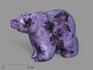 Медведь из чароита, 9х6,2х4 см, 14386, фото 1