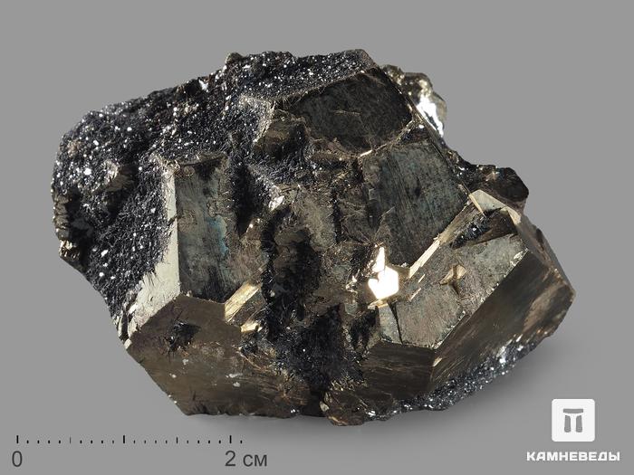 Пирит с гематитом, 5,6х4,3х3,7 см, 14305, фото 1