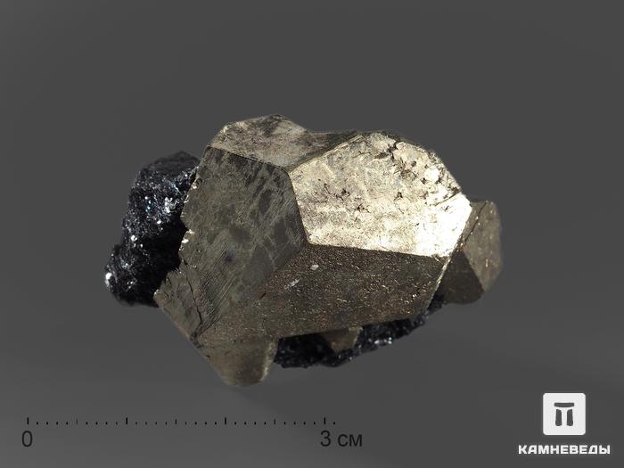 Пирит с гематитом, кристалл 3,5-4 см, 14301, фото 1