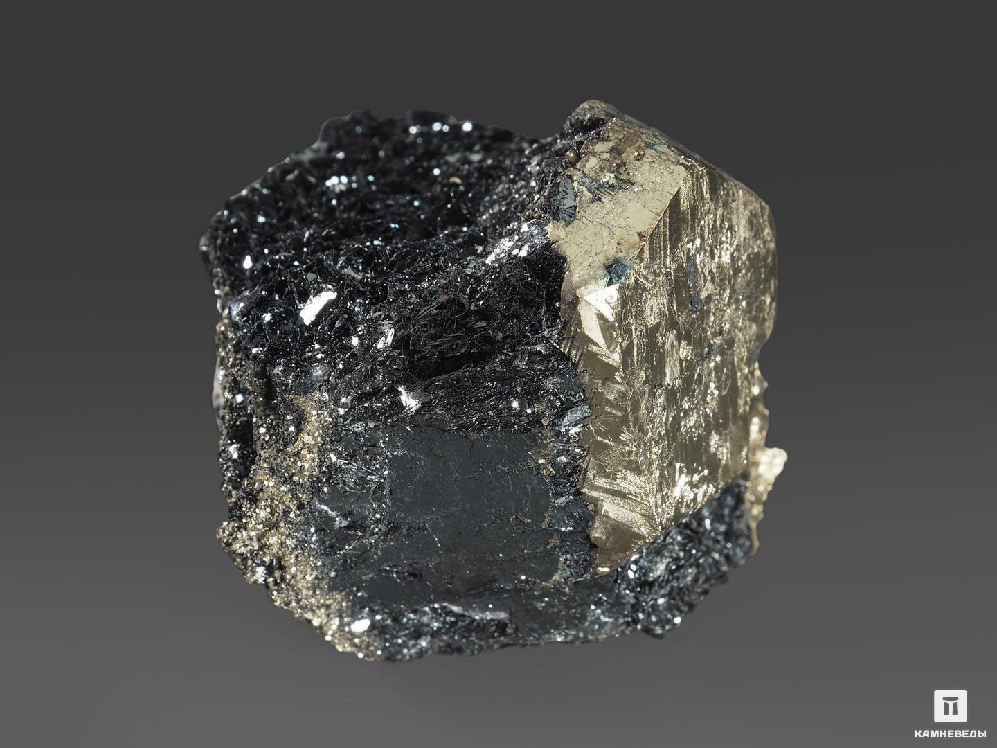Пирит в гематите, кристалл 4,2х3,7х3,6 см, 14308, фото 2