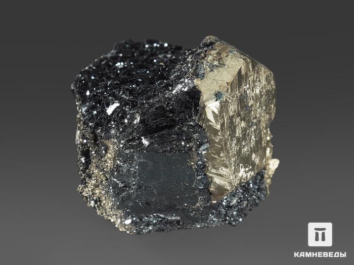 Пирит в гематите, кристалл 4,2х3,7х3,6 см, 14308, фото 2
