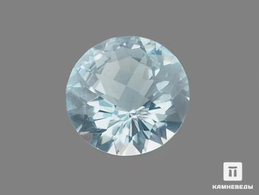 Топаз. Топаз голубой, огранка 12х12х8 мм (6,95 ct)