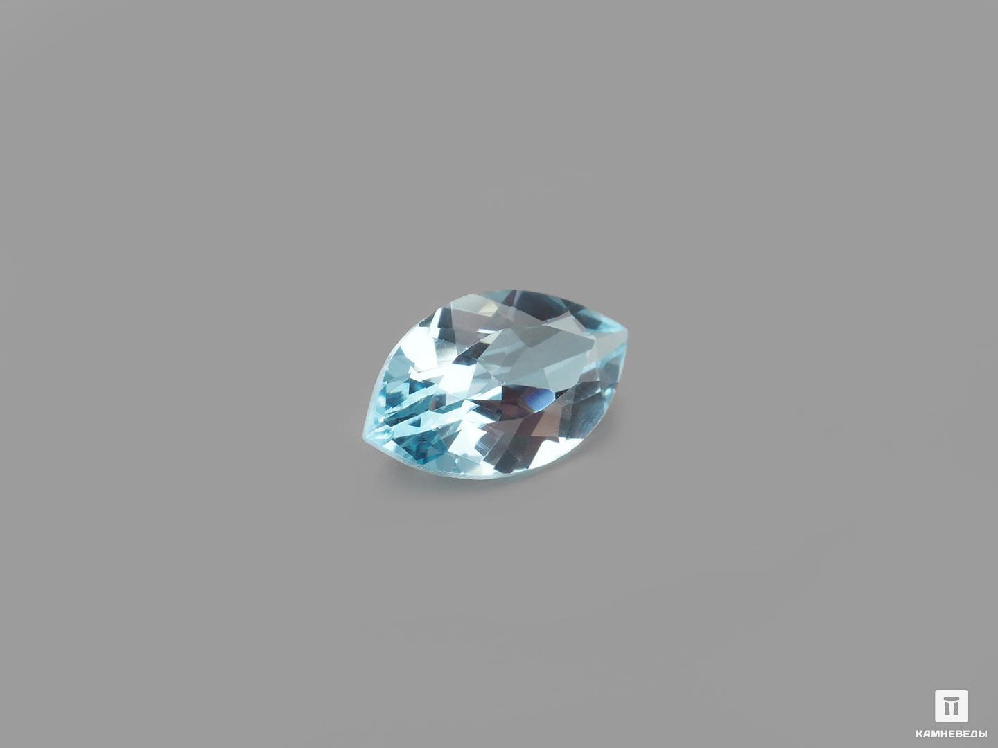 Топаз голубой, огранка 16х8х5 мм (4,1 ct) серьги женские из серебра sokolov 92022036 топаз