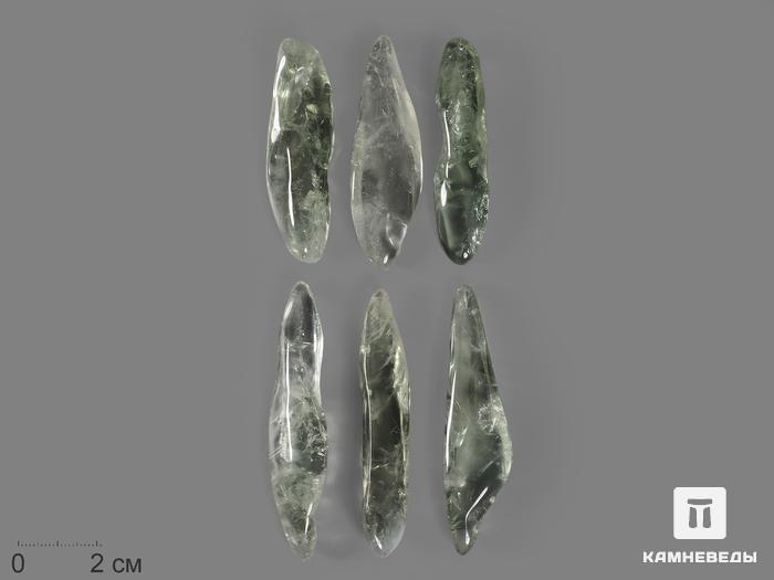 Празиолит (зелёный кварц), галтовка 4-6,5 см (10-15 г), 13245, фото 1