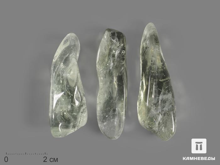 Празиолит (зелёный кварц), галтовка 5,5-8,5 см (20-25 г), 13255, фото 1