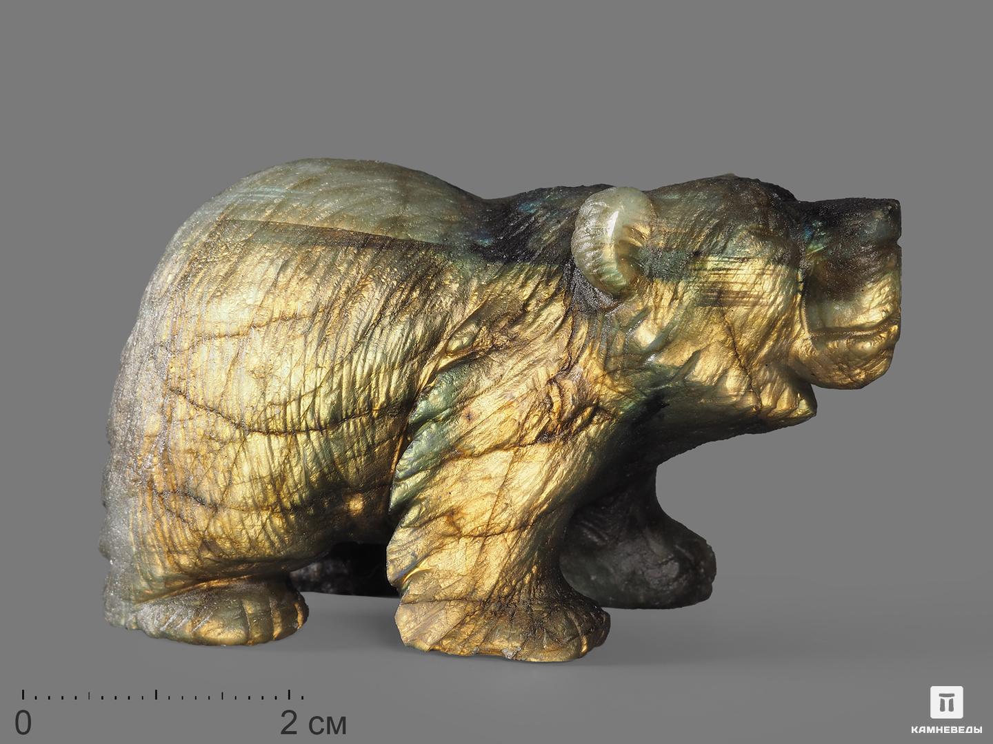 Медведь из лабрадора, 6,1х3,7х3,1 см белоснежка и медведь великан прокофьева с